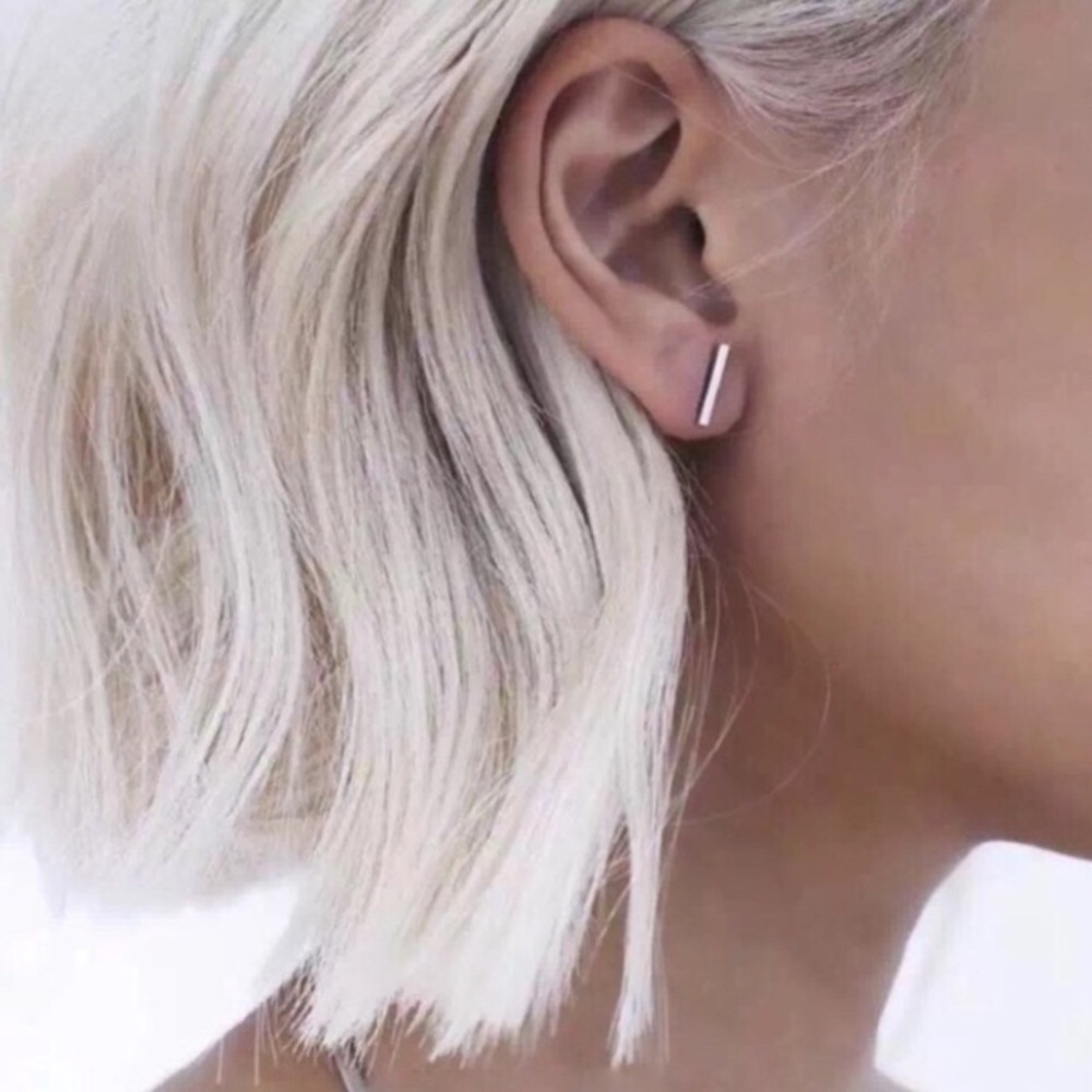 Dainty Minimalist Bar Earrings